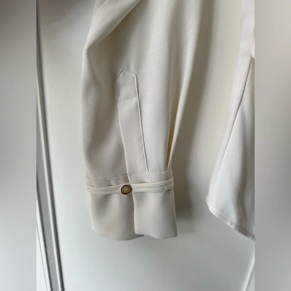 Zara White Button Down Shirt - Picture 3 of 6